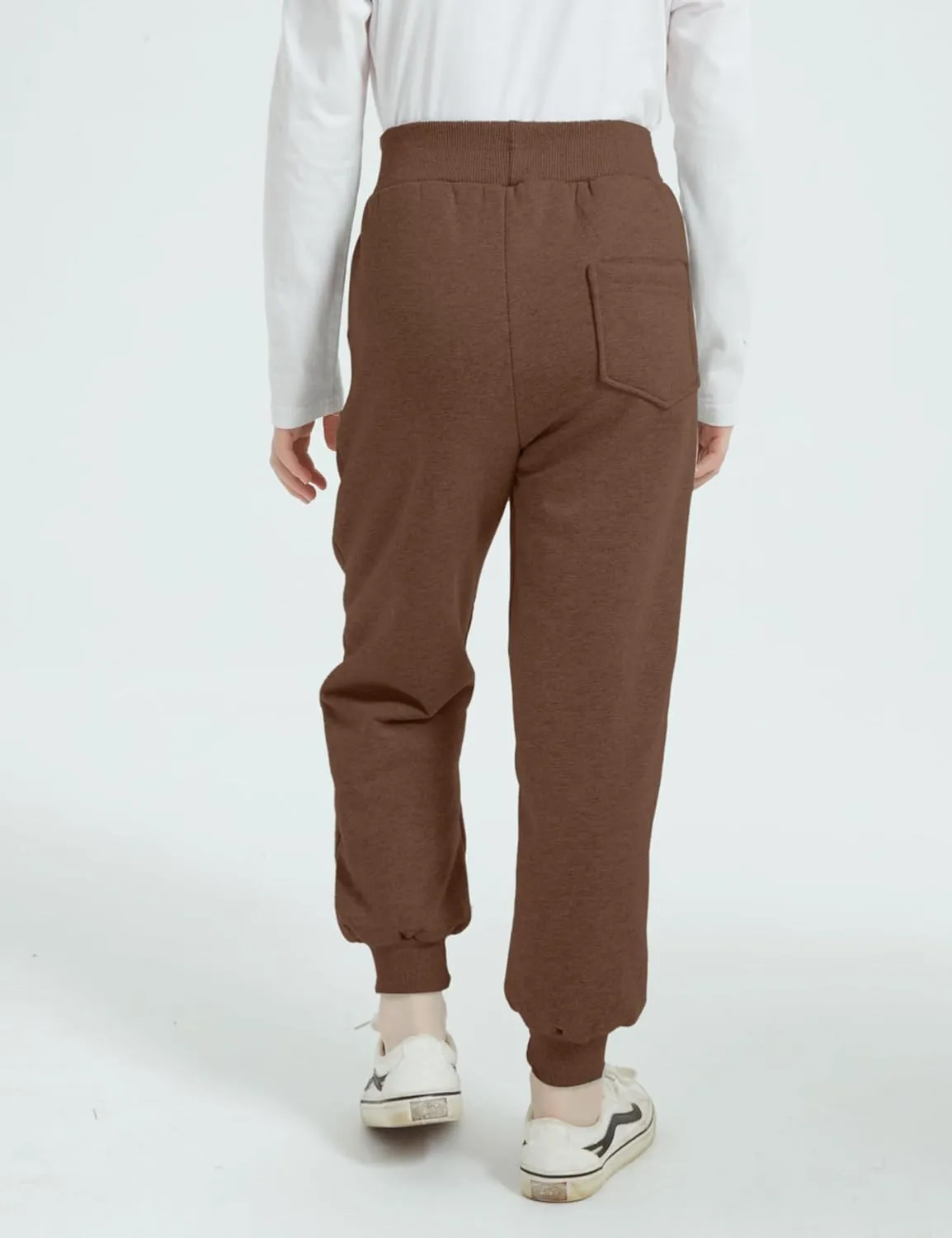 AMEBELLE Boys Girls' Winter Warm Jogger Pant Fleece Lined Elastic Waist Sweatpants