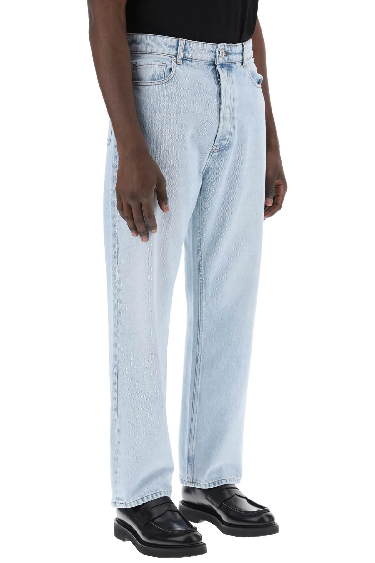 Ami Alexandre Matiussi Loose Fit Denim Jeans In Classic