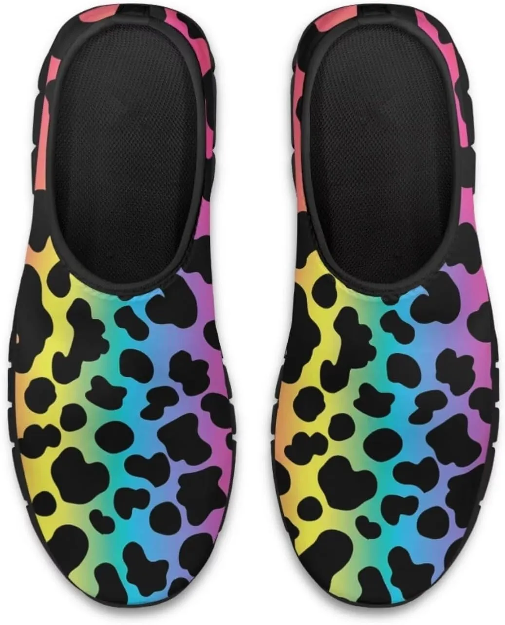 Animal Print Loafers for Women Dressy Non Slip Breathable Athletic Sneaker Lightweight Low Cut Tennis Shoes Flat Walking Driving Shoe