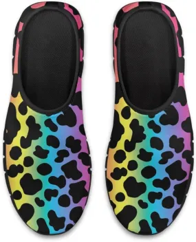 Animal Print Loafers for Women Dressy Non Slip Breathable Athletic Sneaker Lightweight Low Cut Tennis Shoes Flat Walking Driving Shoe