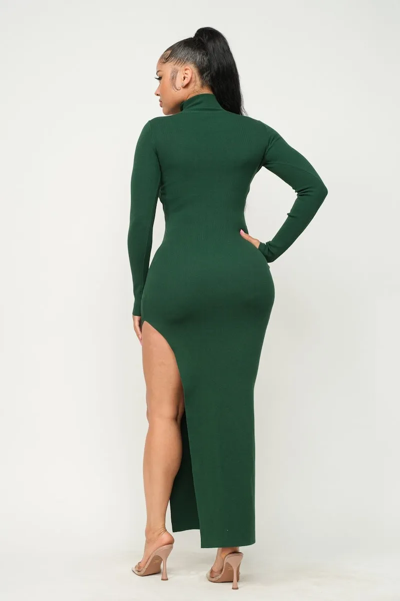 Bolero Side Cut Out Maxi Dress