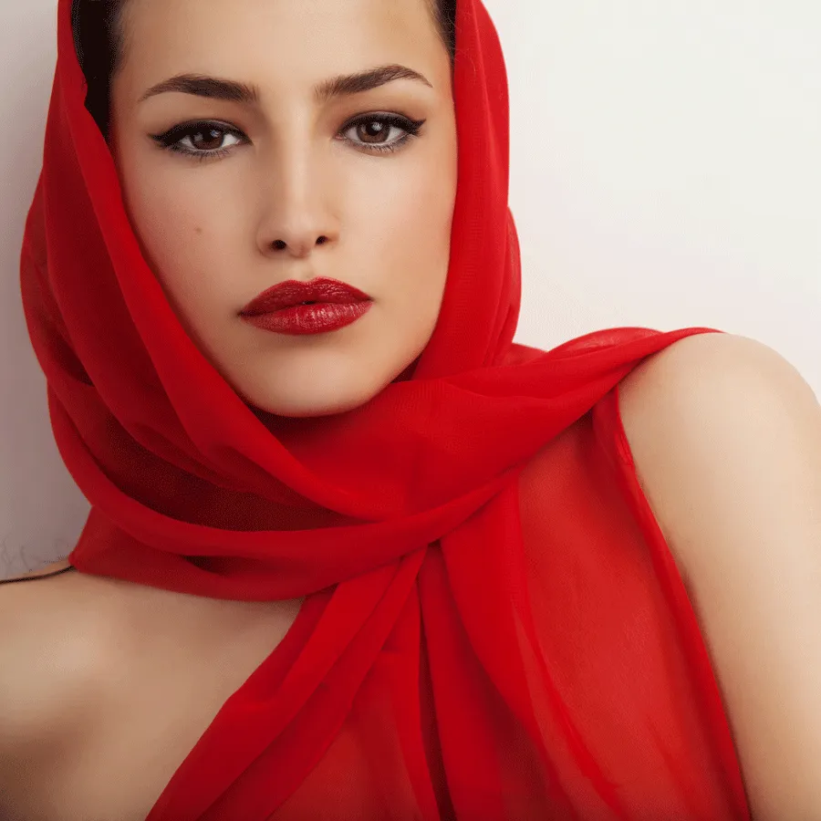 Classic Red Scarf