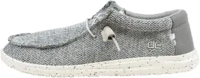 Hey Dude Men's Wally Free Light Grey Size 12 | Men’s Shoes | Men's Lace Up Loafers | Comfortable & Light-Weight