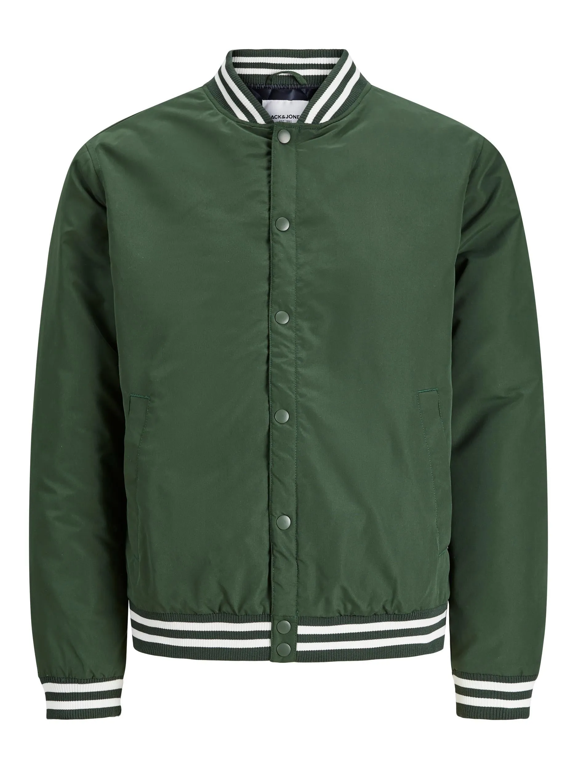 Jack & Jones Warrior Bomber Jacket-MOUNTAIN GRN