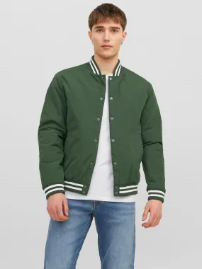Jack & Jones Warrior Bomber Jacket-MOUNTAIN GRN