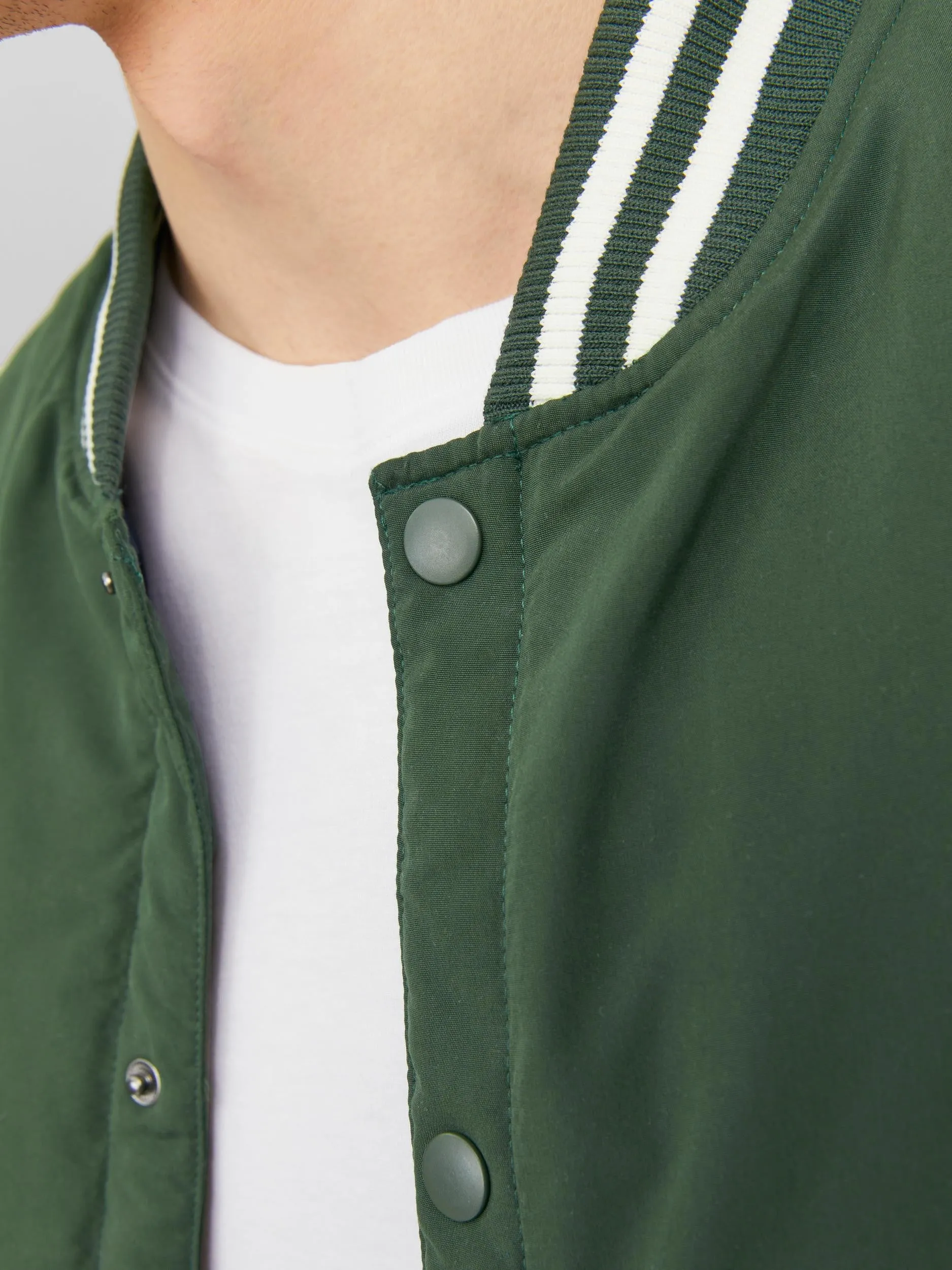 Jack & Jones Warrior Bomber Jacket-MOUNTAIN GRN