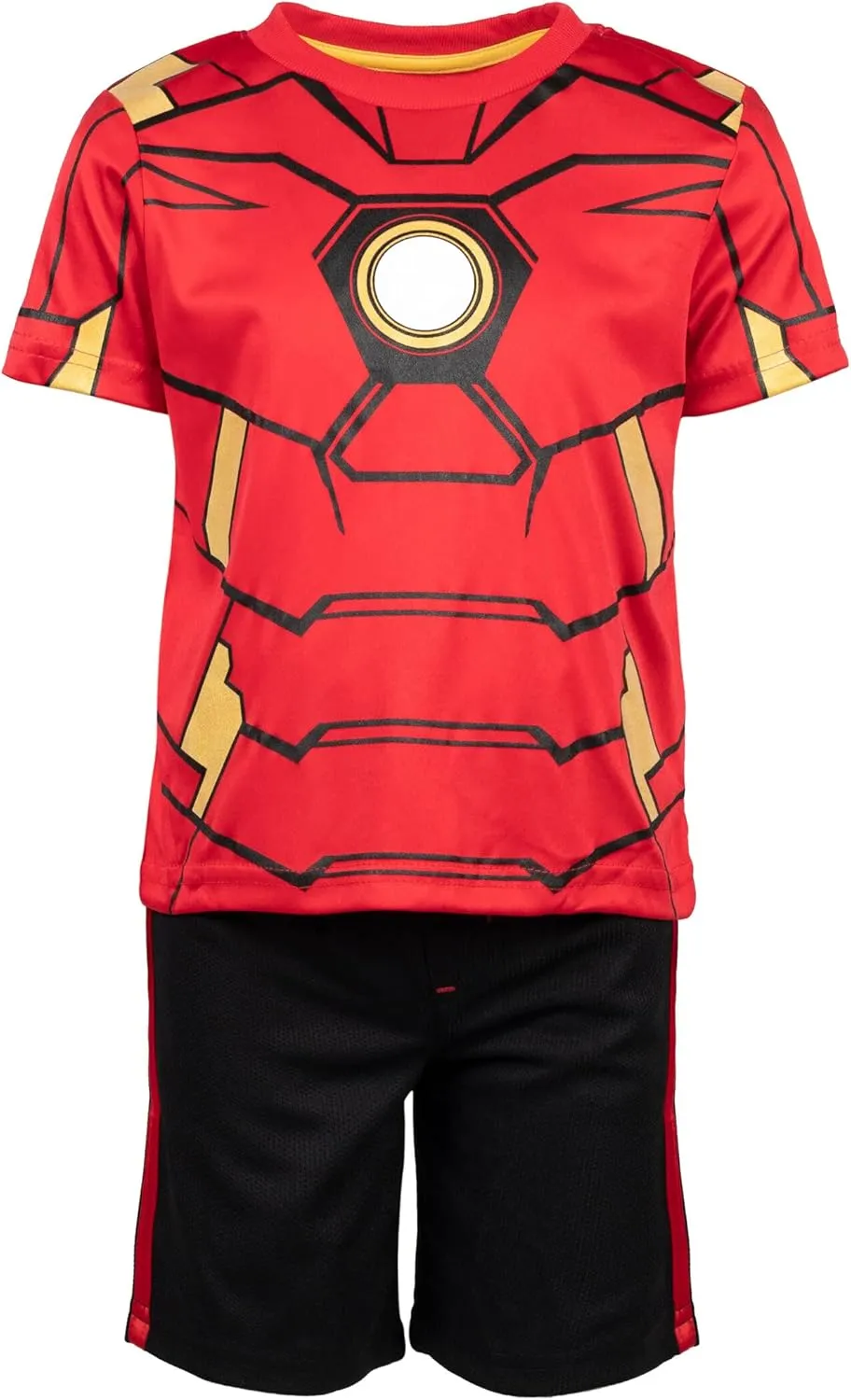 Marvel Avengers Captain America Iron Man Venom Hulk Cosplay Athletic T-Shirt and Shorts Outfit Set Toddler to Little Kid