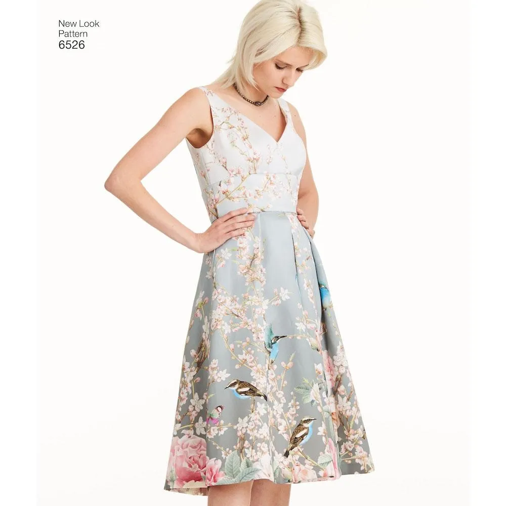 Newlook Pattern 6526 Women's Dress With Bodice Variations