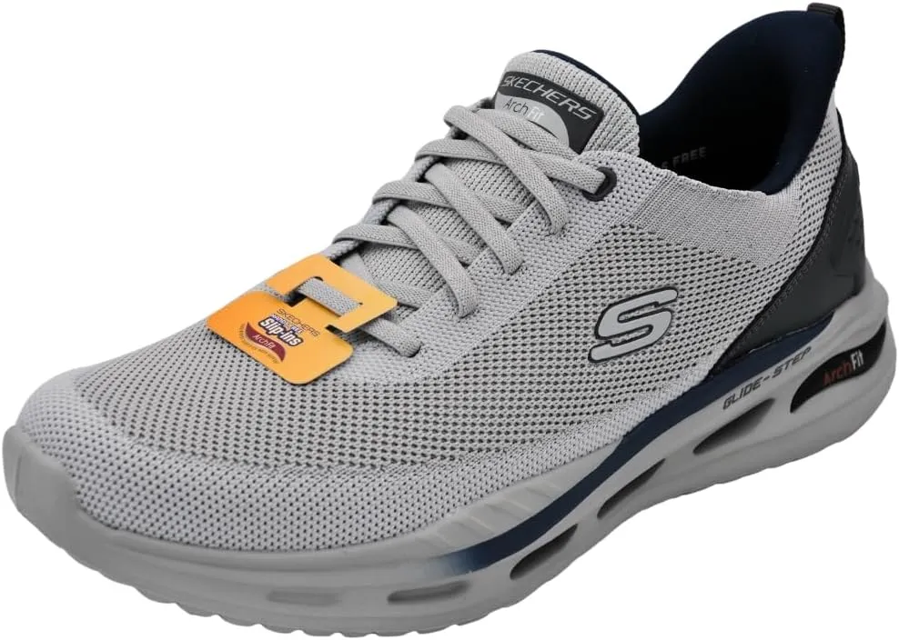 Skechers USA Men's Men's Arch Fit Orvan-Kincade Sneaker, Ltgy, 12