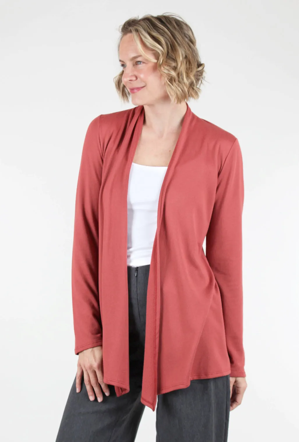 Soft Knit Cardigan, Cinnamon