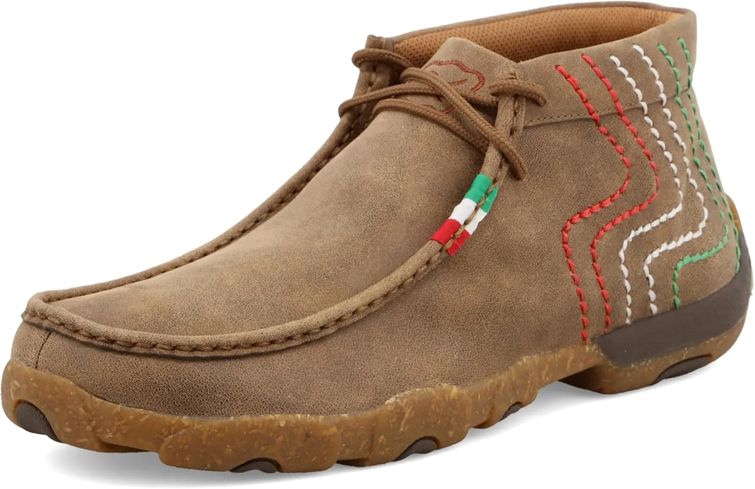 Twisted X Men's Chukka Driving Moc, Moc Toe, Bomber & Mexican Heritage Stitching, 13 W