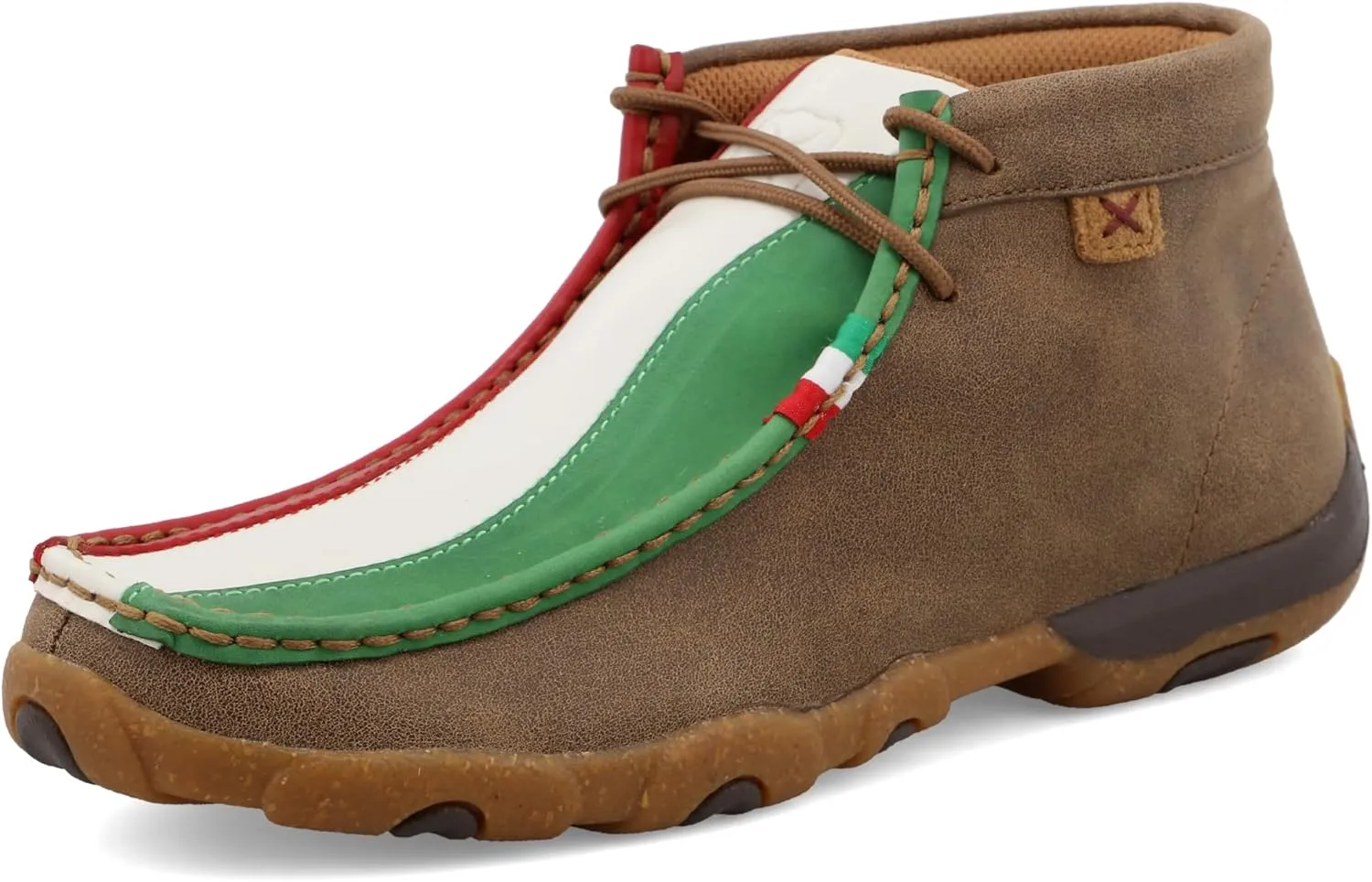 Twisted X Women's Chukka Driving Moc, Moc Toe, Bomber & Mexican Heritage, 8 M