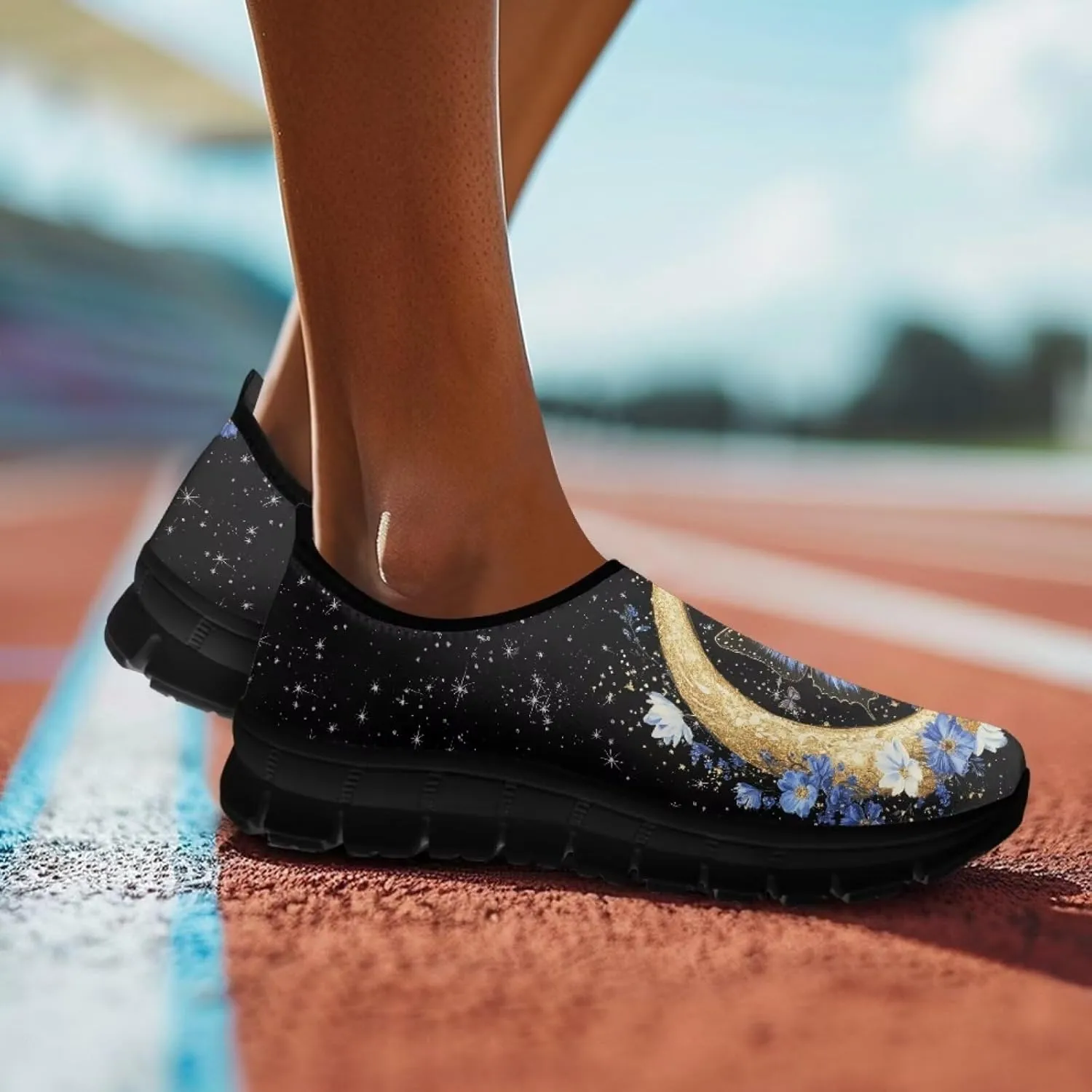 Women Butterfly Shoes Casual Slip On Walking Shoes Lightweight Breathable Athletic Running Shoes Low Top Flat Work Loafers